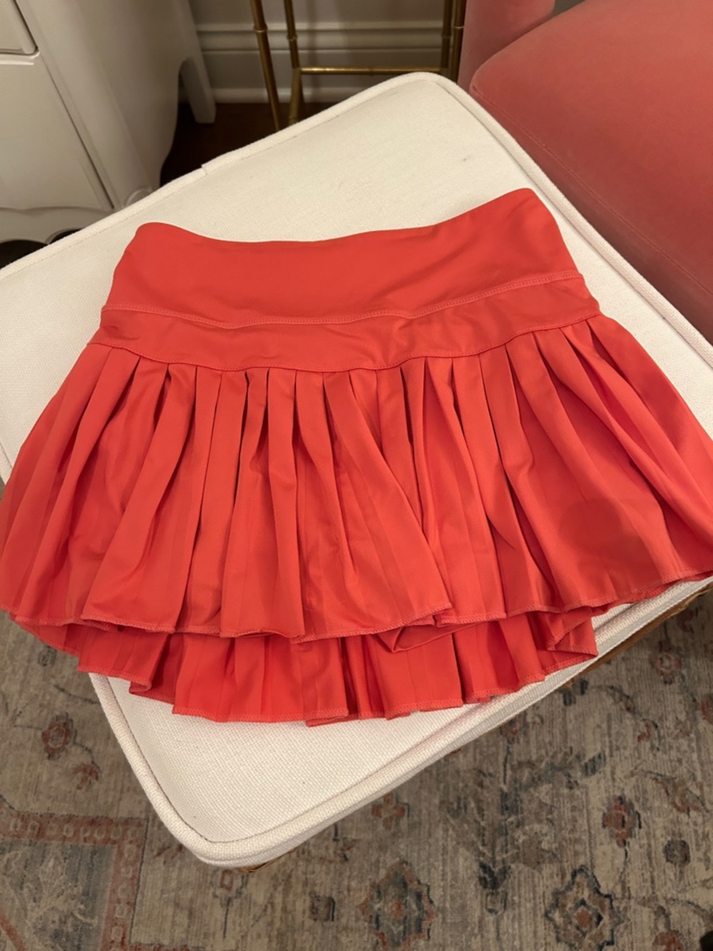 Goldhinge coral skirt